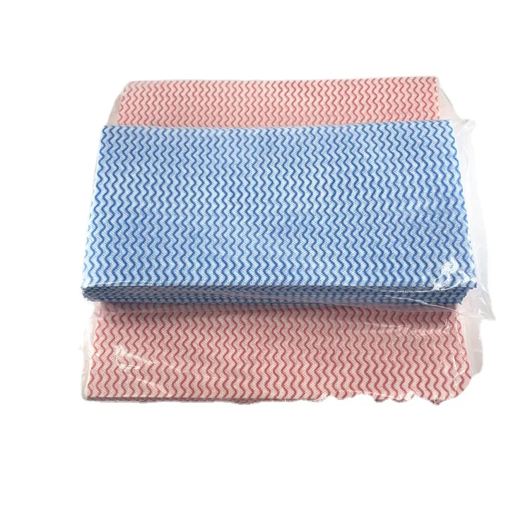 reusable cleaning paper cloth tablecloth colorful non woven fabric roll kitchen wipes lazy rag