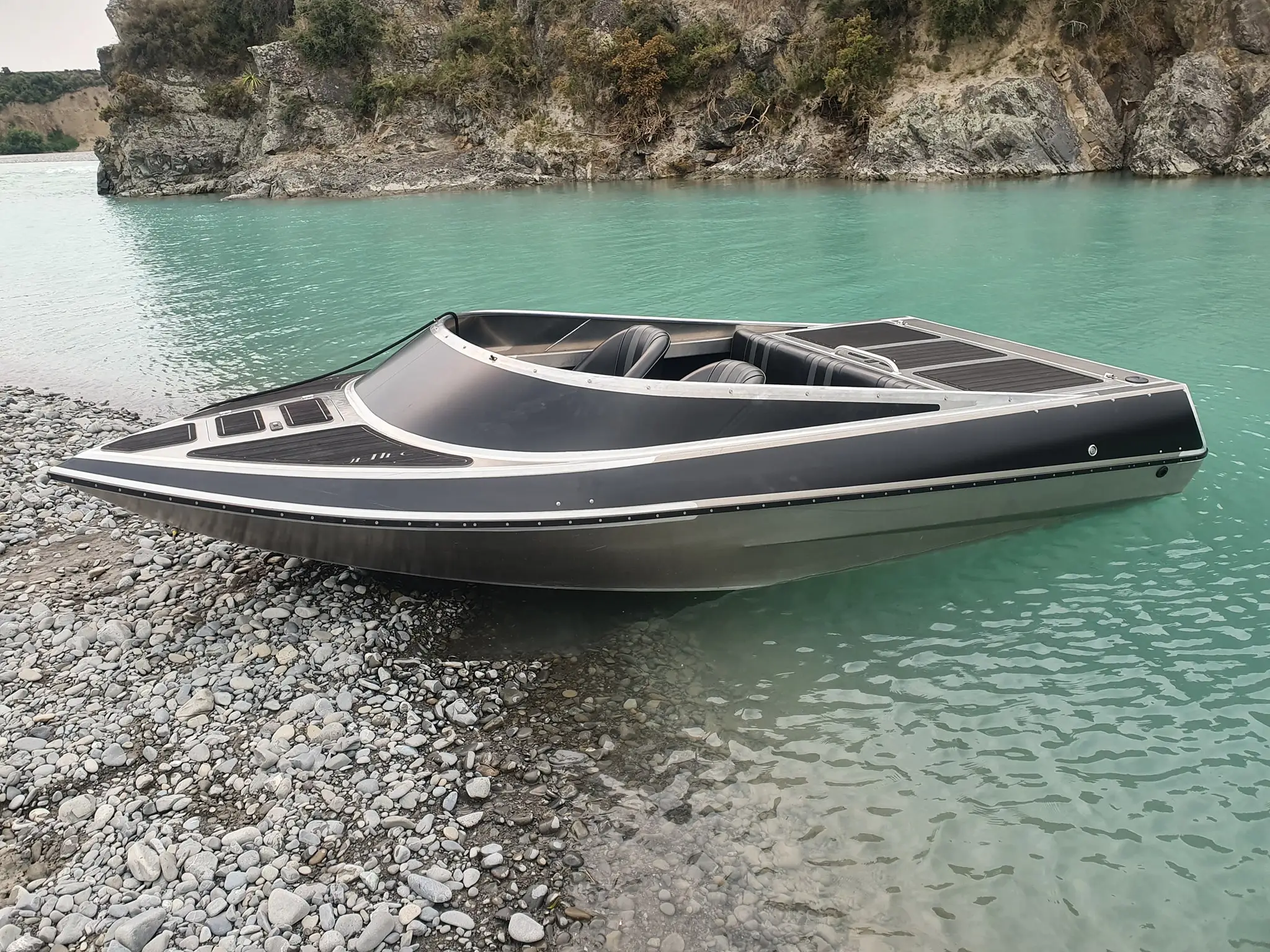 Kinocean Hottest 12.5ft 2 Seater 175 HP High Speed 5083 Aluminum Jet Boat for Sale