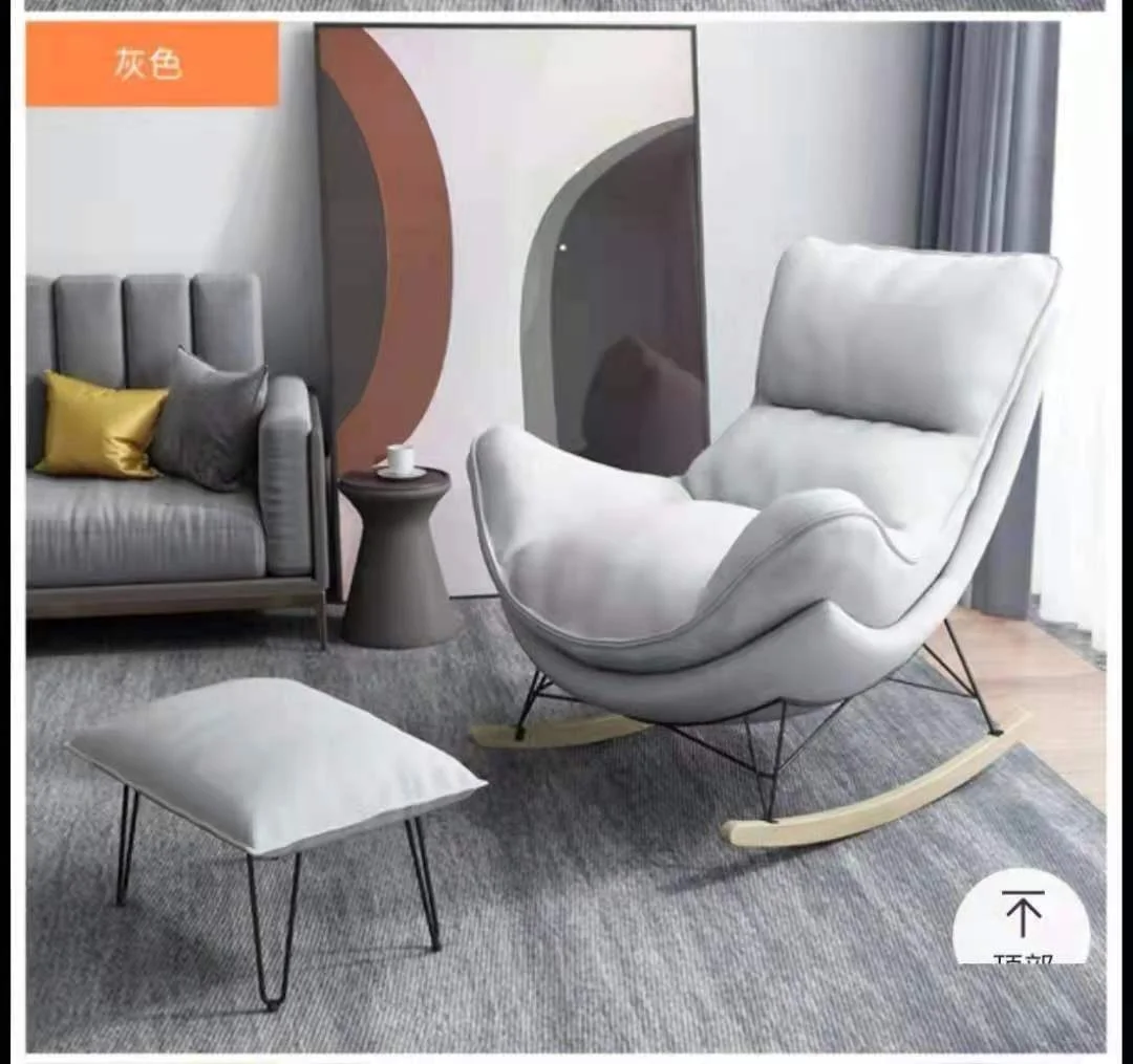 Modern European Style Luxury Recliner Sofa Set Single Lazy Leather Sofa Bed