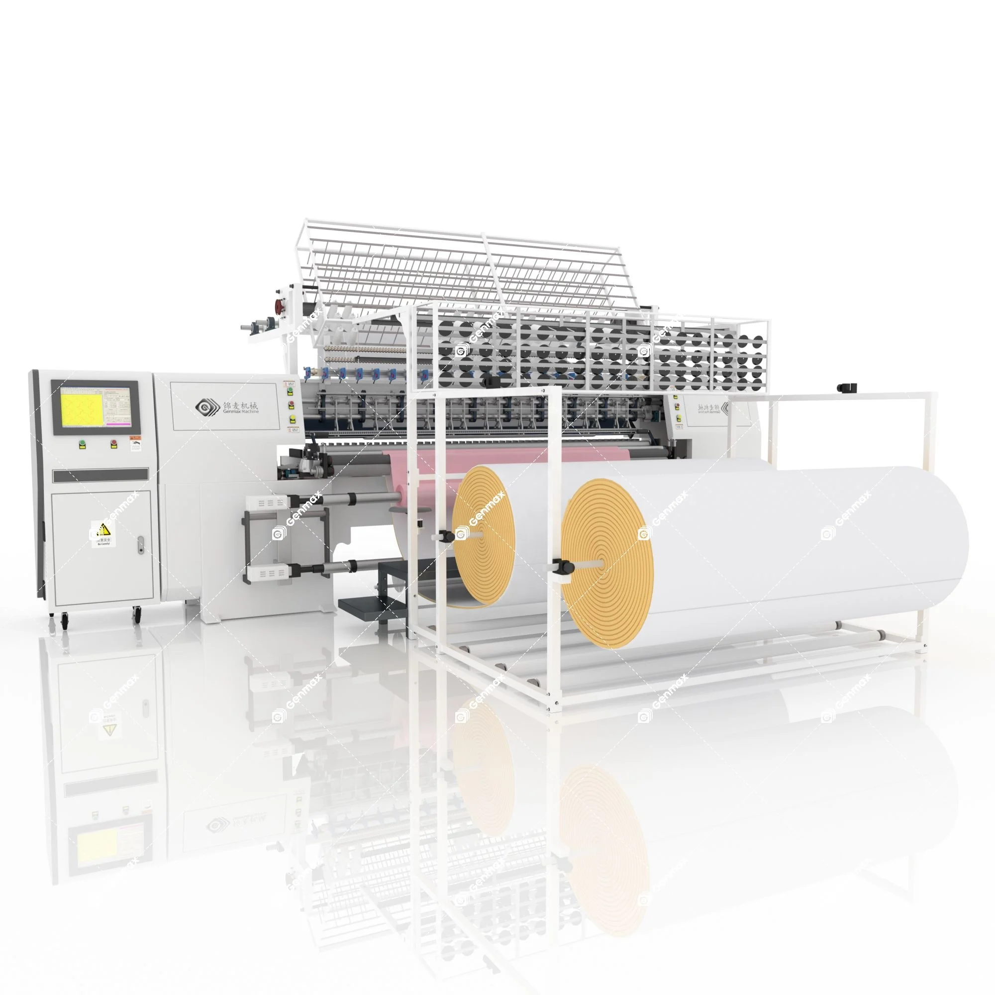 Машина для стегания Genmax Acolchadora De Edredones, компьютеризированная многоигольная стеганая машина