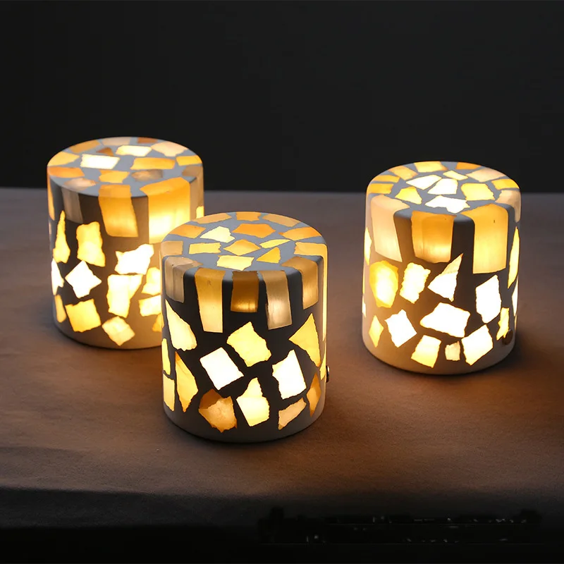 Natural Ore Atmosphere Night Light Charging Sensor Girl Living Room Gift Box Bedroom Lamp INS Hot Sale Night Light