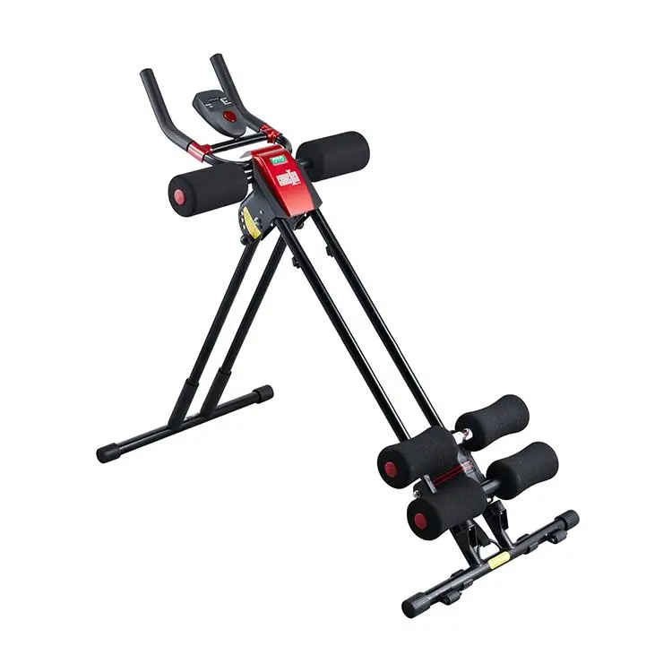 Adjustable Ab Abdominal Exercise Coaster Machine Cruncher Trainer Fitness Body Shaper Gym Equipment