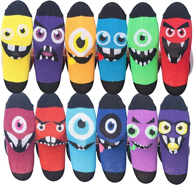 XIANGHUI Mens Funny Funky Crazy Novelty Colorful Patterned Dress Socks