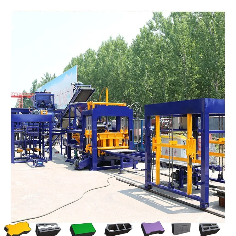 bricks making machine Hongfa QT6-15 concrete brick making machinery price construction machine