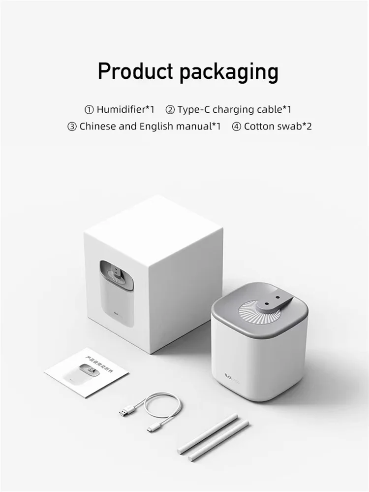 2022 Innovation Air Washer Humidifier Double Spray Ultrasonic Air Diffuser Lamp Humidifier Diffuser Aromatherapy