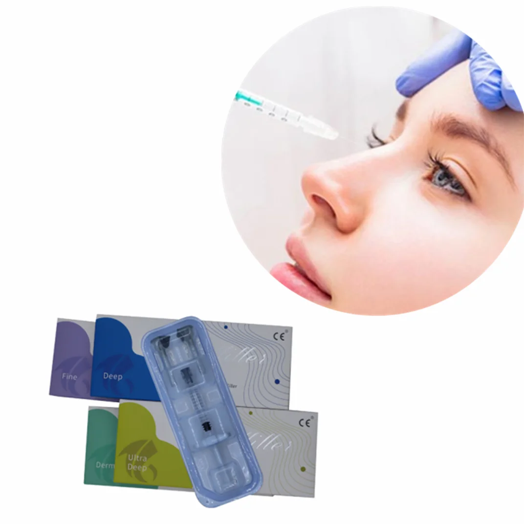 1ml Lips Injectable Hyaluronic Acid Face Dermal Filler Syringe
