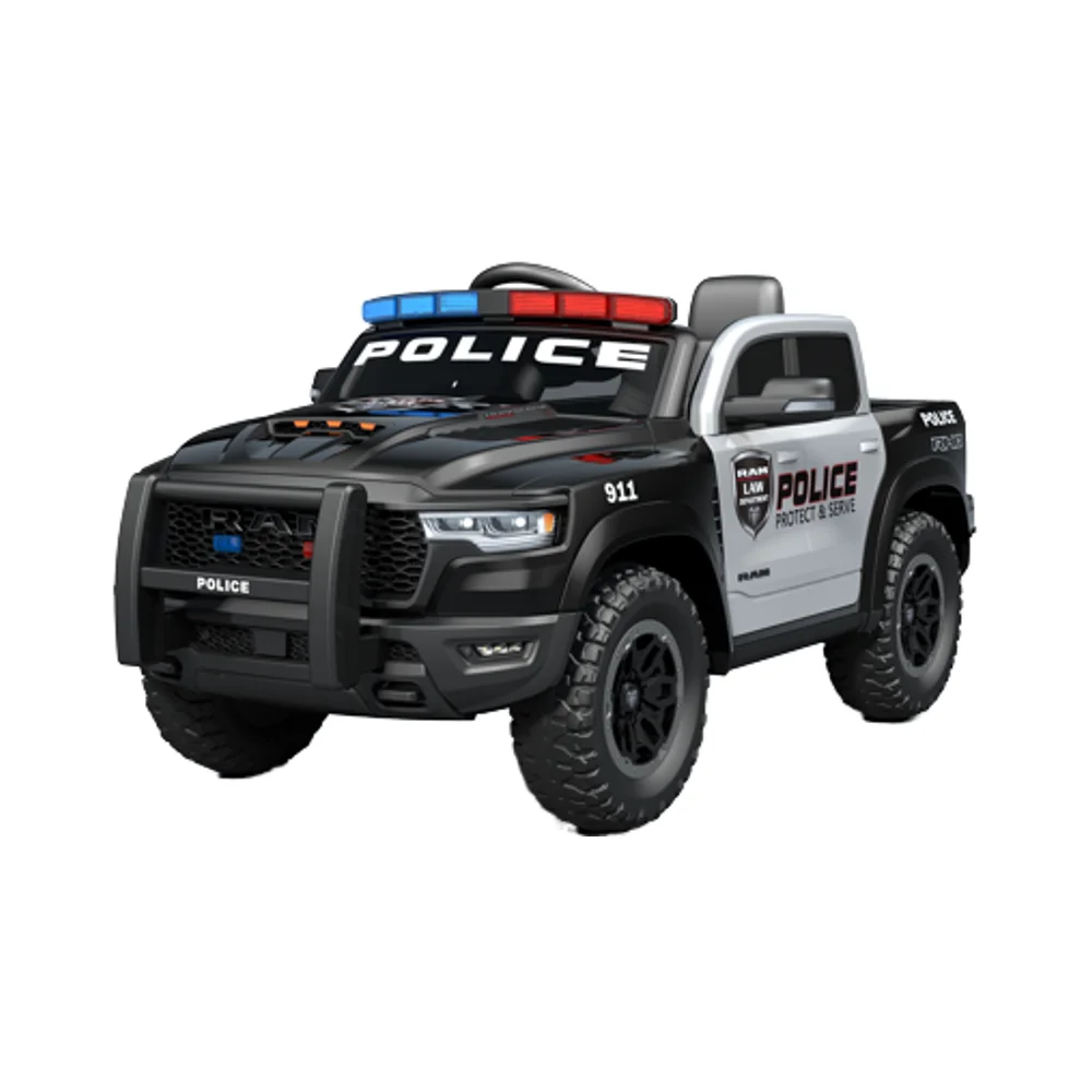 New Licensed RAM 1500 RHO police Truck  Unisex Kids Ride-on Cars Electric Car for Children toys kids toy car with remote control