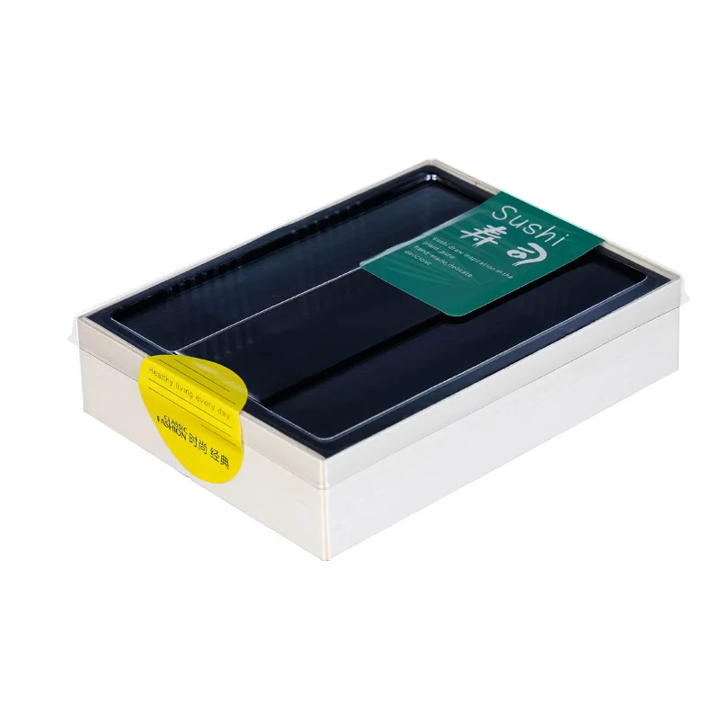 Disposable take-out packaging box with lid Japanese cuisine sushi
