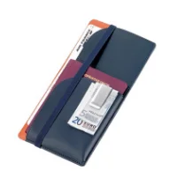 Fashion style travel ticket holder long passport wallet card holder passport case with elastic
