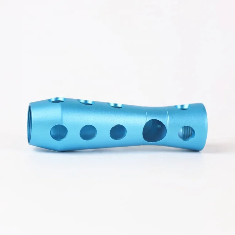 cnc aluminum alloy metal torch led light shell explosion accessory rapid prototype processing for titanium flashlight parts