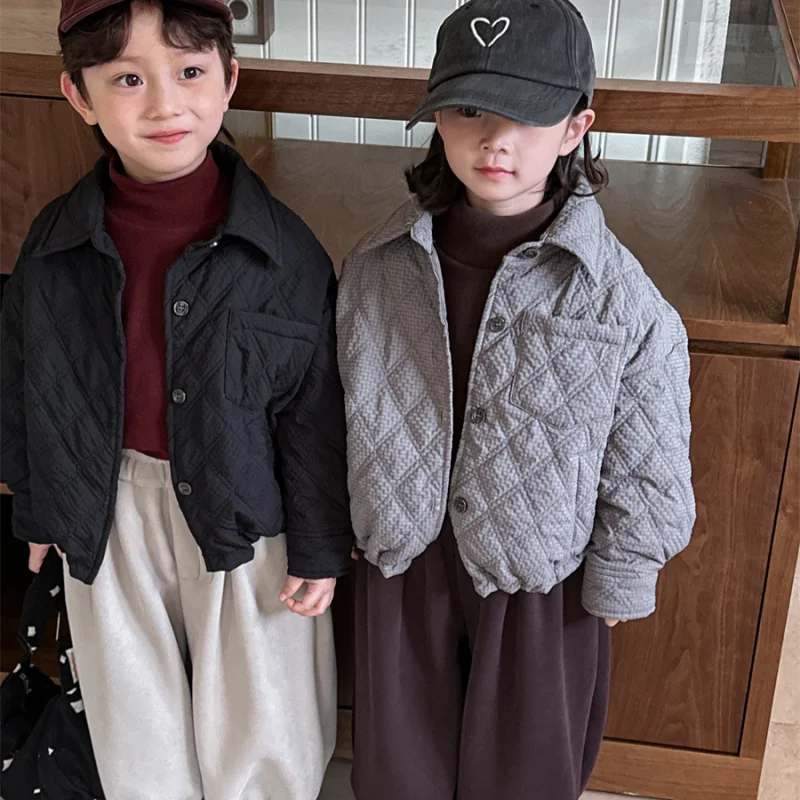 wholesale kids clothing winter children clothes baby thick soft stand outwear 1-7 year children coat boy and girls new Jacket