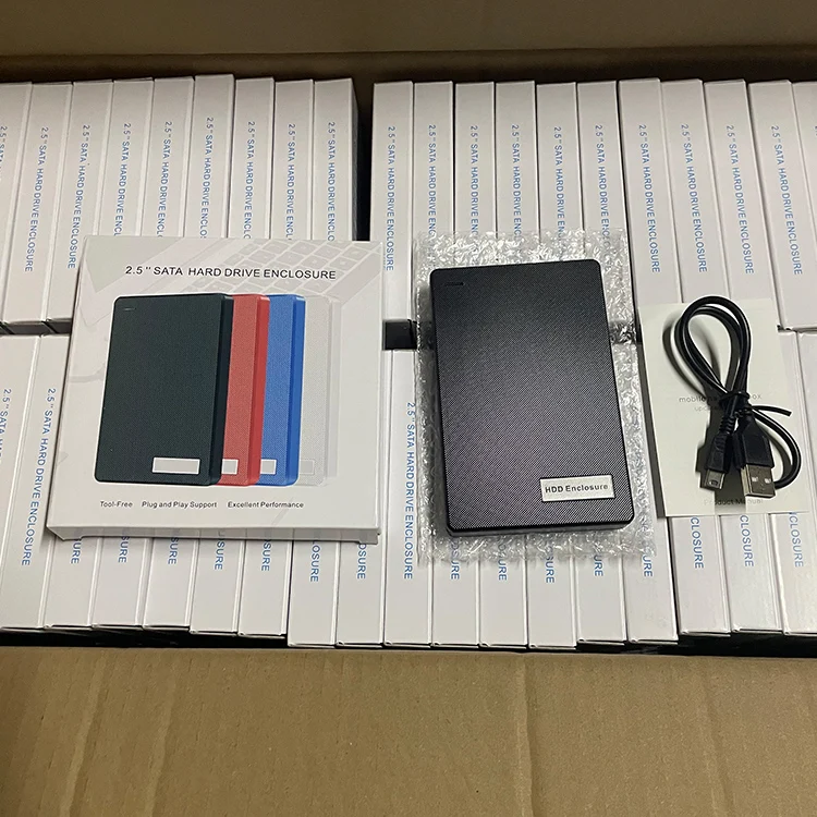Plastic 2.5 inch HDD SSD Case SATA USB 3.0 hard drive external Enclosure for Laptop HDD SSD storage