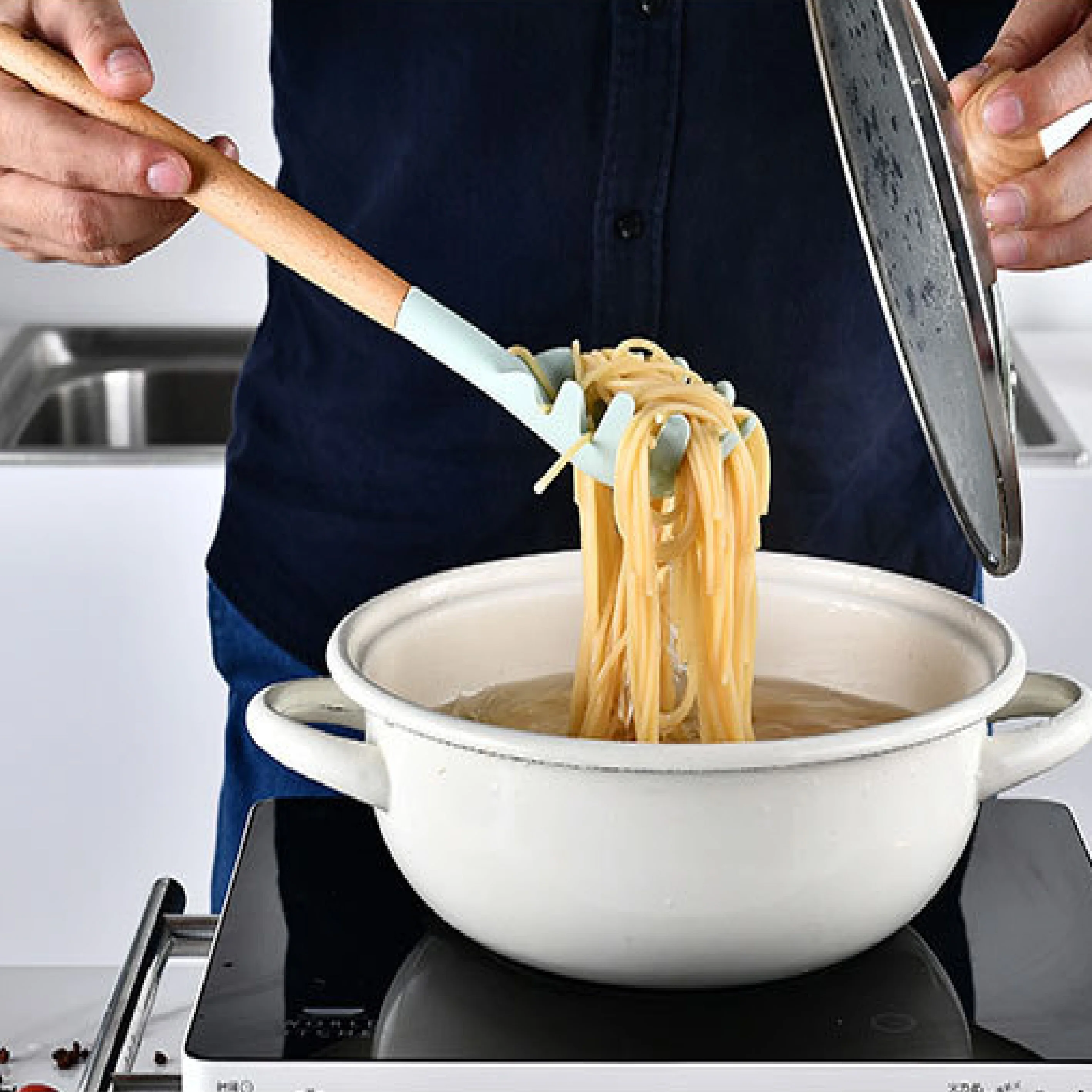  Зеленый кухонные инструментальные Силиконовые Кулинария кухонная утварь набор с деревянной ручкой держатель аксессуары для ванной комнаты шпатель Тернер ковш