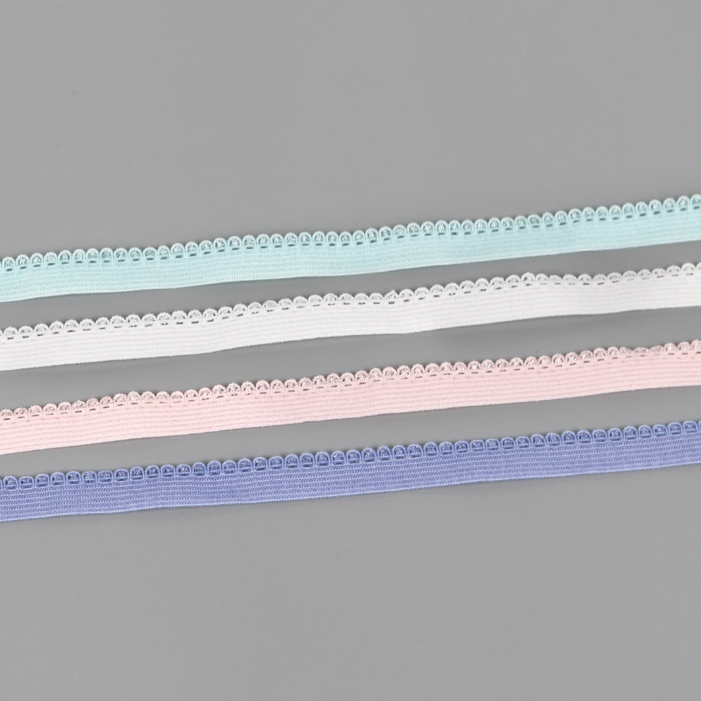 Top Quality Webbing Strap Nylon Strap Spandex Picot Elastic Bands webbing Elastic Band Lingerie Strap