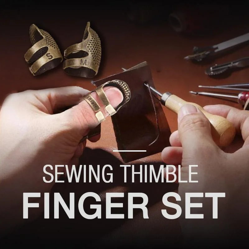HelloWorld Household Handmade Diy Sewing Metal Bronze Adjustable Adjustment Thimble For Protect Finger