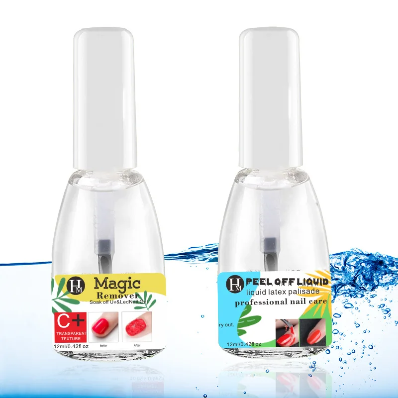 12 мл, оптовая продажа, магический съемник для ногтей, удаление замачиванием, удаление УФ и светодиодного гель-лака для ногтей