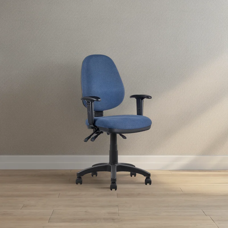 AFRDI Comfortable office task chair furniture executive blue fabric swivel office chair swivel task chair
