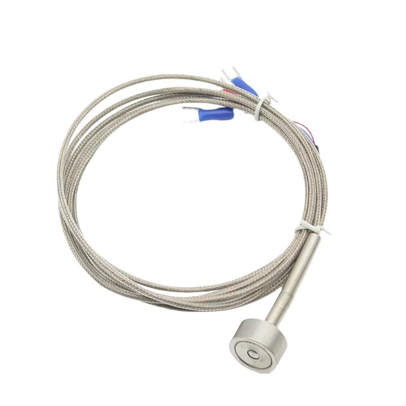 pt100 Temperature sensor Magnetic magnet thermal resistance Strong magnetic probe k thermocouple high temperature resistance