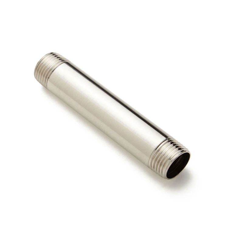 Custom 1/8 1/2 3/4 1 inch Threaded Fitting IPS NPT Pipe Nipple