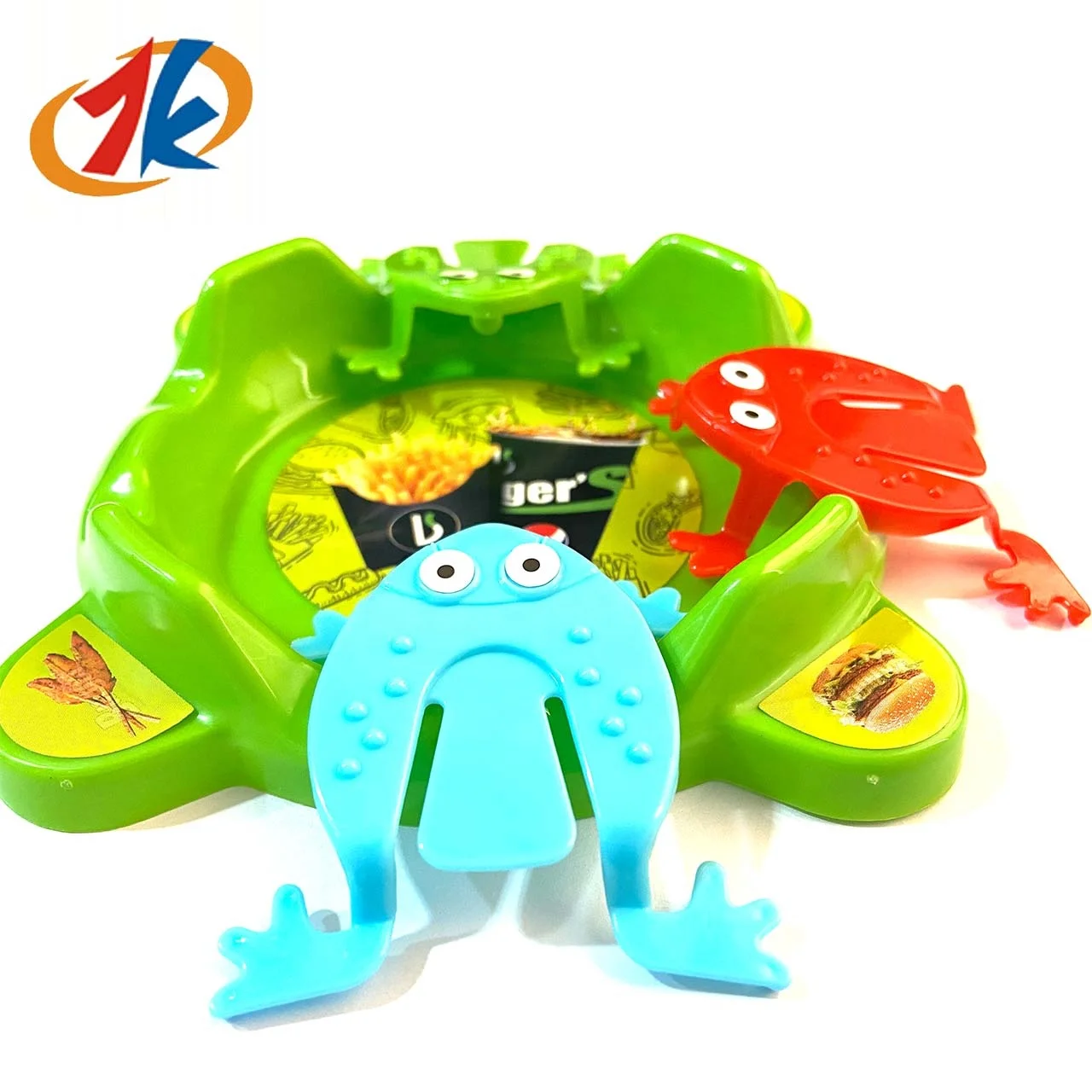 Jump N leap frog toy bouncing jumping plastic frogs 2024 trend animal toy for children toddles plastic toys finger pressing