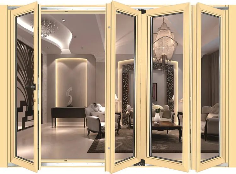 Aluminum Folding door 27 Years Experience Commercial Residential Aluminum Folding door System OEM Good Price