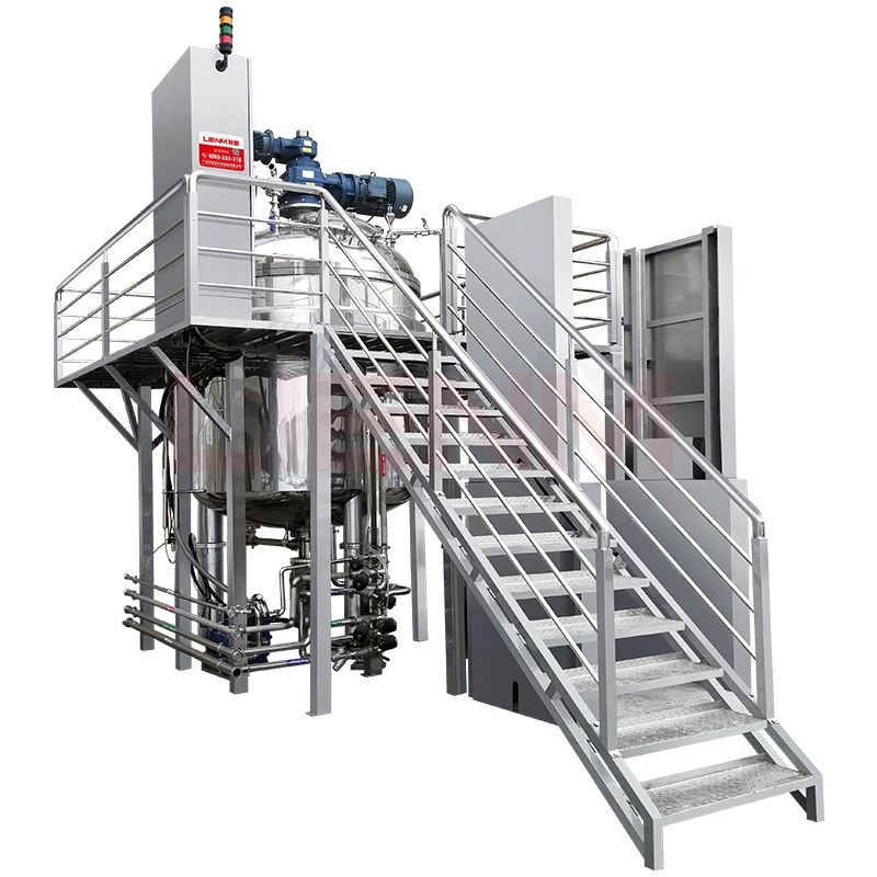 vacuum homogenizing emulsifying mixer shampoo/liquid soap/lotion cream making machine