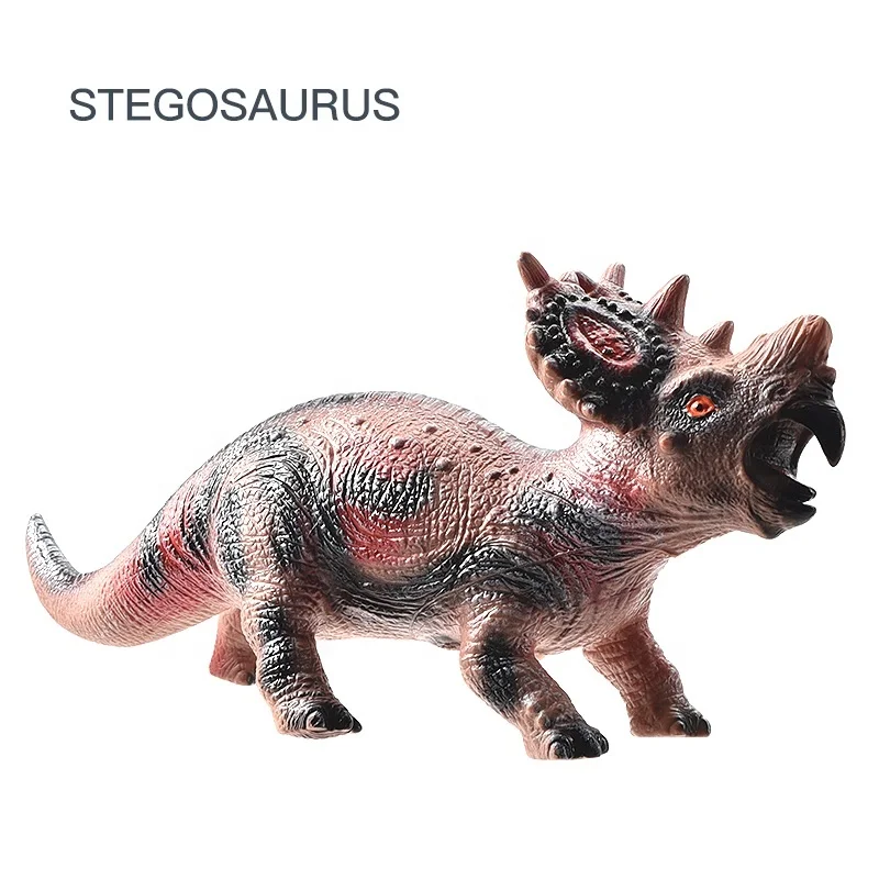 ITTL Good quality soft rubber dinosaur toy realistic tyrannosaurus rex pterosaur triceratops dinosaur toy with sound