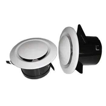 Новый дизайн вентиляция кондиционера установлен непосредственно круглый потолочный АБС пластиковый вентиляционный клапан