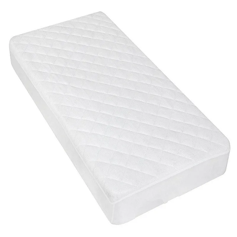 Eco Friendly Crib Fitted Bedsheet Bed Cover Bamboo Pad Quilted Waterproof Mattress Protector