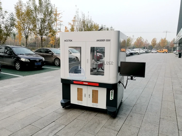  Acctek низкая стоимость лазерная маркировка для продажи высокое качество cnc волоконная маркировочная машина цена AK6090F в