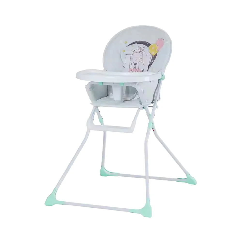 Convenient & Practical Foldable And Customized  Baby Feeding Chair with Large Front Tray For Feeding Baby