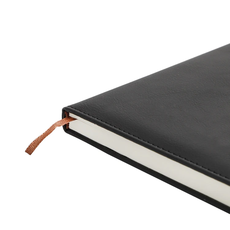 Promotional School Customized Gift for Student Embossed  Paper Diary Journal With Hardcover Custom Logo Leatherette Notebook