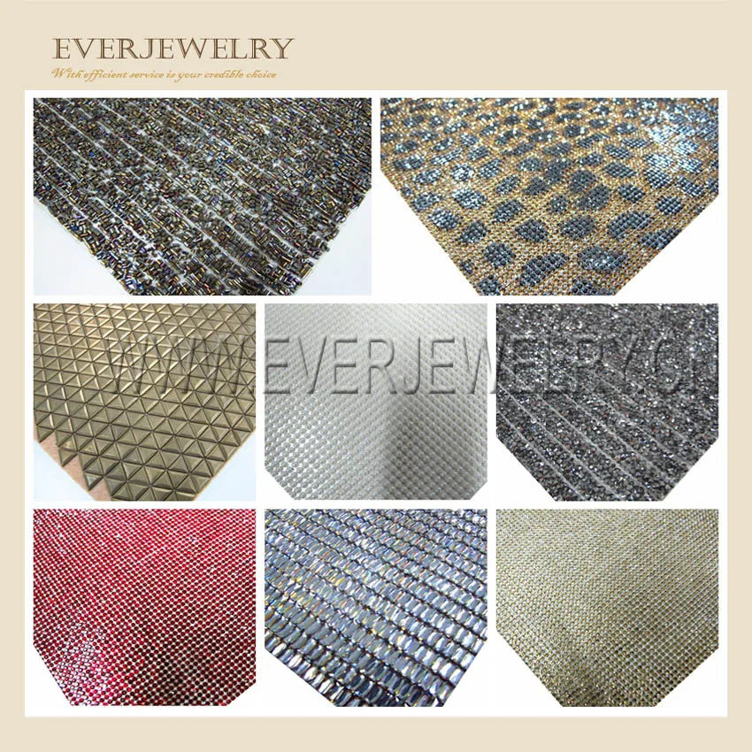 Fashion 24*40vm hot fix and adhesive glue crystal rhinestone sticker mesh sheets