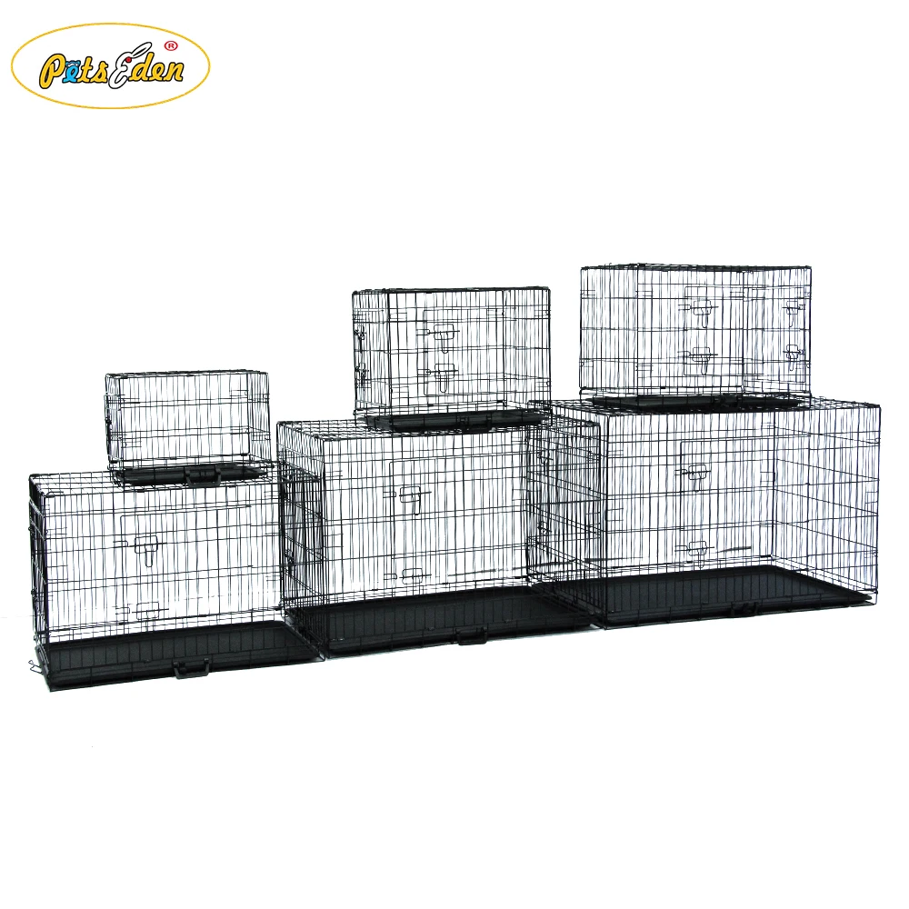 In stock Large Size Folding Mesh Metal Pet Dog Cage For Sale