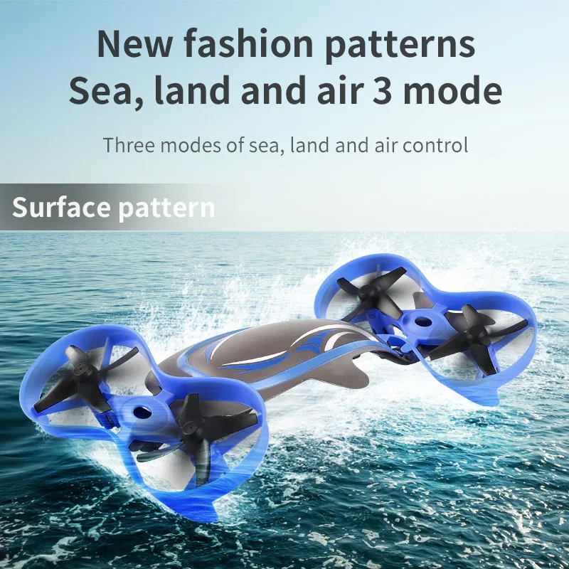 2.4g Mini Drone Marine Land And Air Three-amphibious Drone Four-axis Toy Aircraft Remote Control Mini Drone Toys For Kids