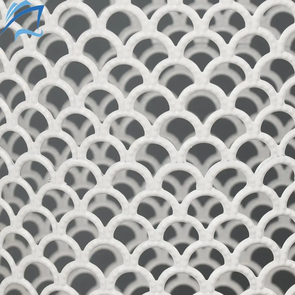 Wire mesh iron trash can office modern Nordic white round trash can