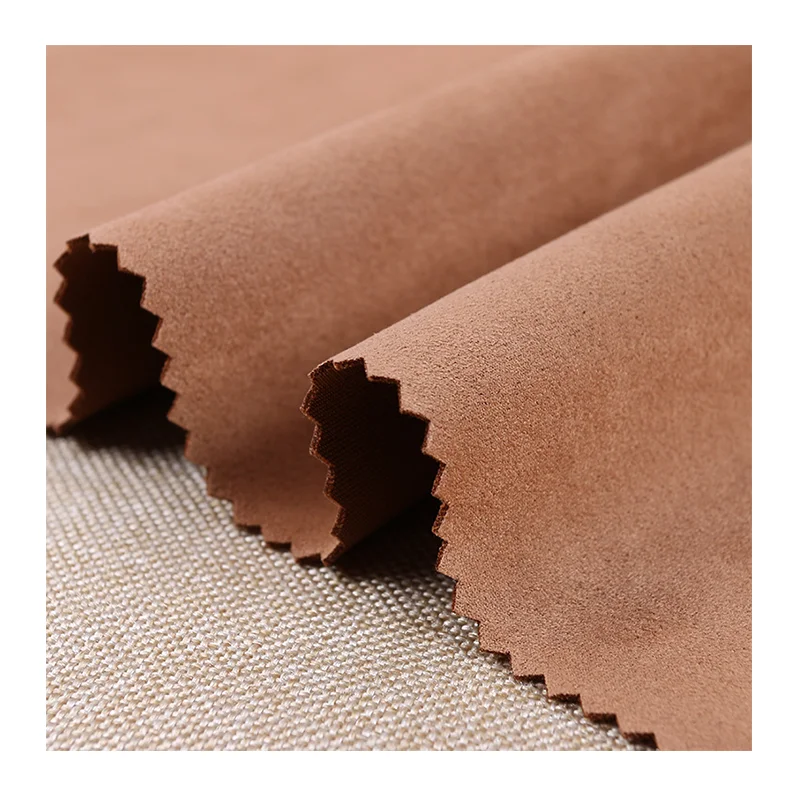 Горячая Распродажа 100% полиэтиленовая кожа бархатная замшевая ткань для обивки дивана