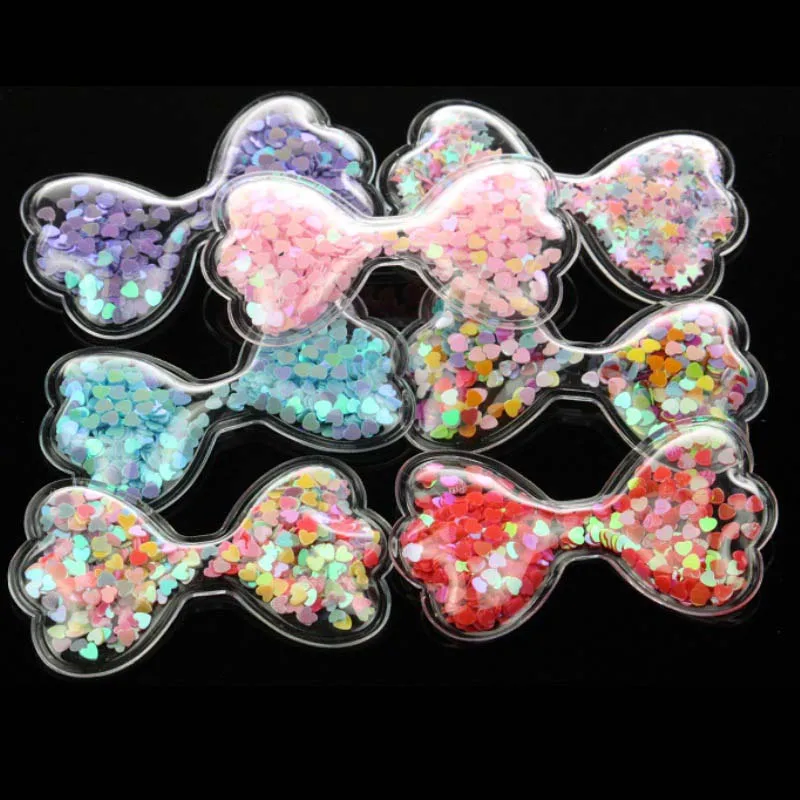 cute bow tie shape knot hair clip pins for small girls