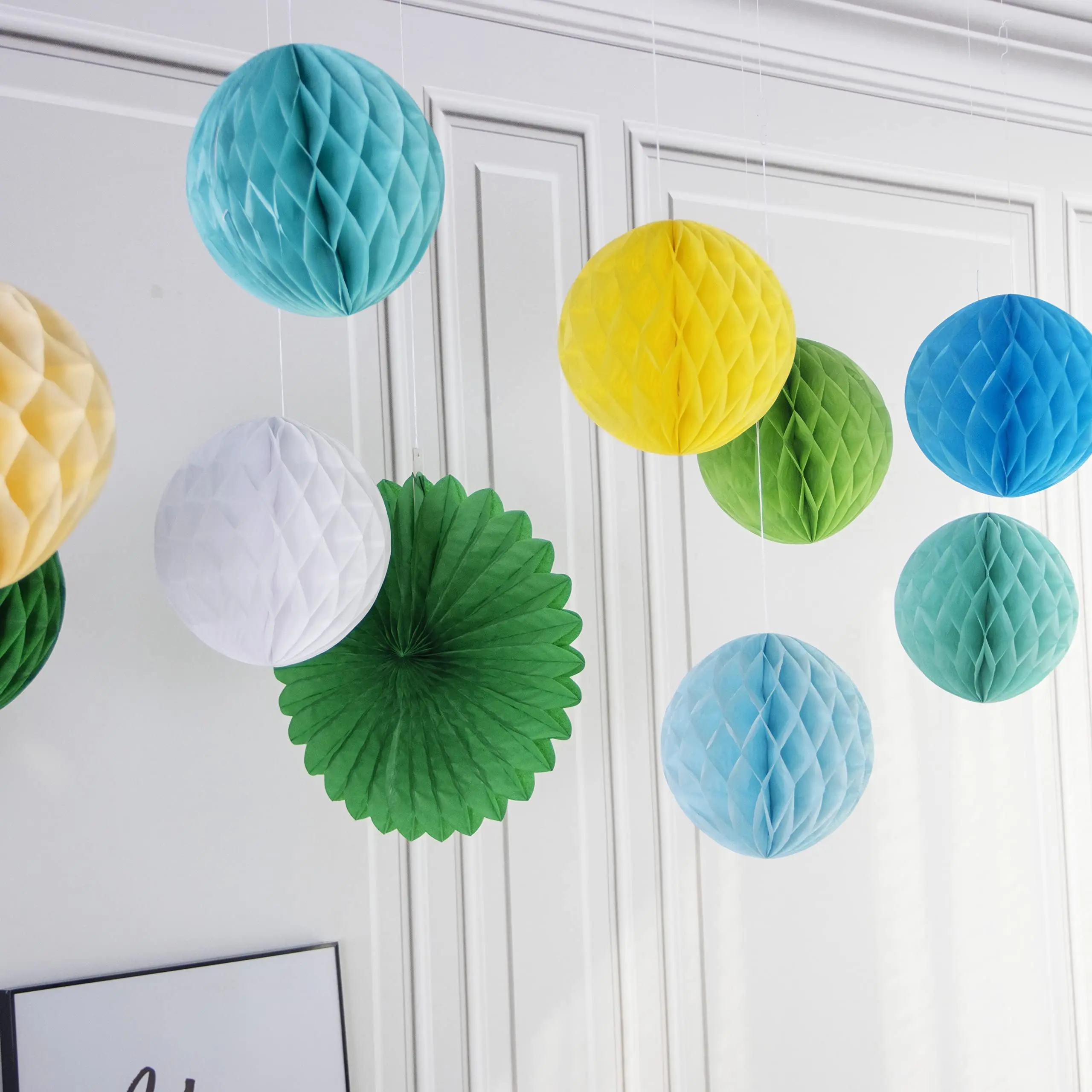 Customized Paper Honeycomb Decorations Wedding Birthday Decor 8cm Activity Decoration Paper Honeycomb Ball