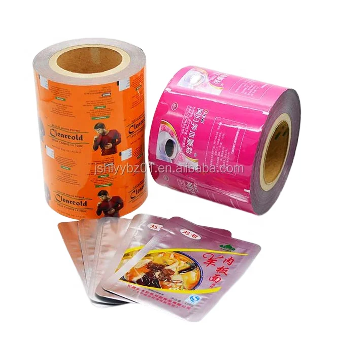 Custom food grade food packaging aluminum foil composite roll film food packaging sachet