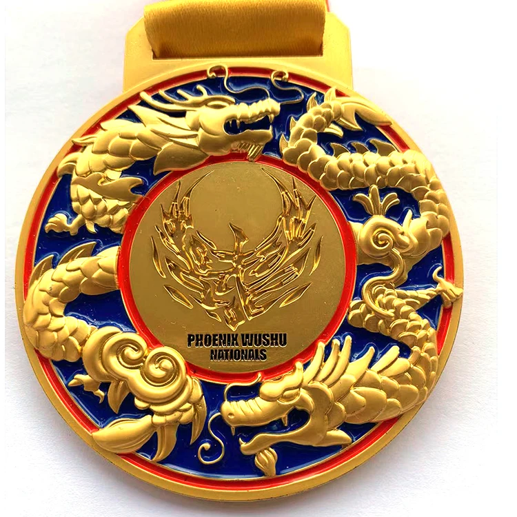 wholesale metal blank ribbon hanger Gold Silver Bronze Sports 3D Medals Custom Medal