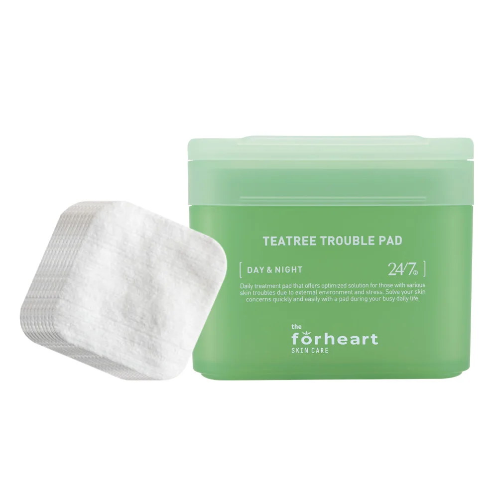 Wholesale Newest Arrival Tea Tree Pads Soothing Calming Skin Repair 100 Pads Moisturizing Tea Tree Facial Toner Pad