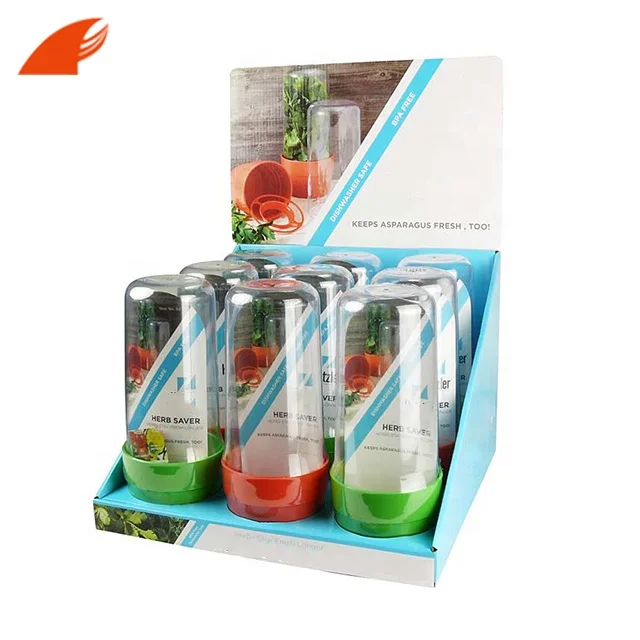 Customized Offset Printing Supermarket Retail Paper Counter Cardboard Display For Bottle/Drink Wholesale