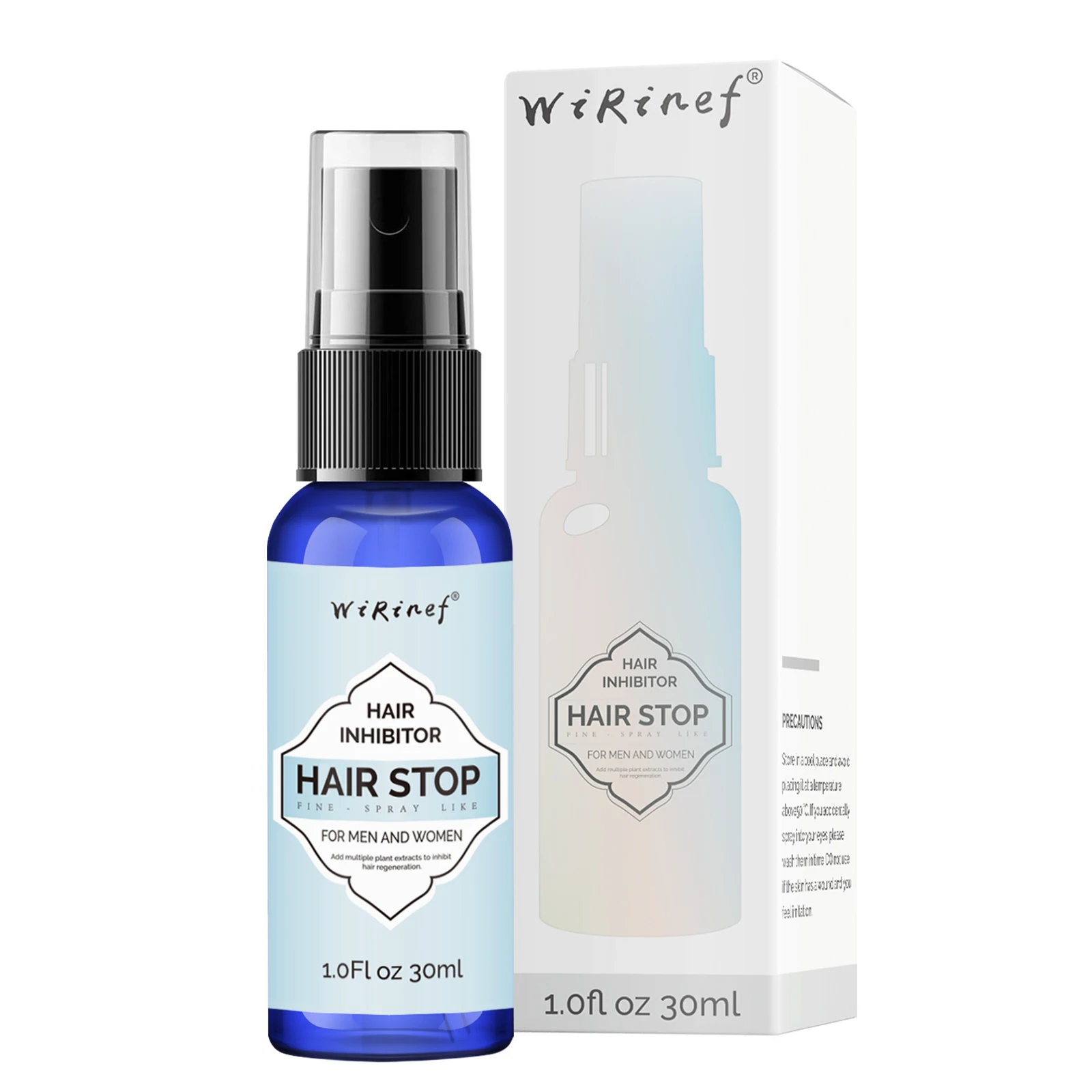 30ml Hair Stop Spray Hair Remover and Growth Inhibitor Facial Removal Cream Spray Beard Bikini Intimate Face Legs Body