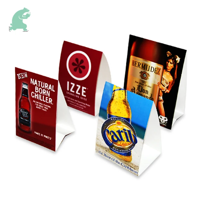 Price Menu Table Tent Card Digital Printing for Club Restaurant Hotel Menu