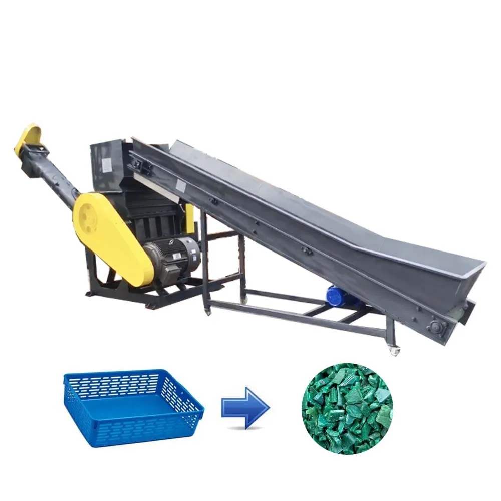 Automatic waste plastic crusher machine plastic grinding machine crusher PP PE pet crusher machine for waste plastics recycling