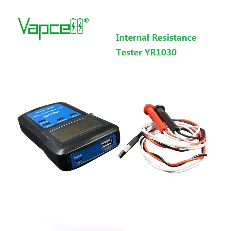 Mooch test YR1030 Resistance Voltage  internal resistance Tester battery vapcell YR1030 lithium battery YR1030 tested