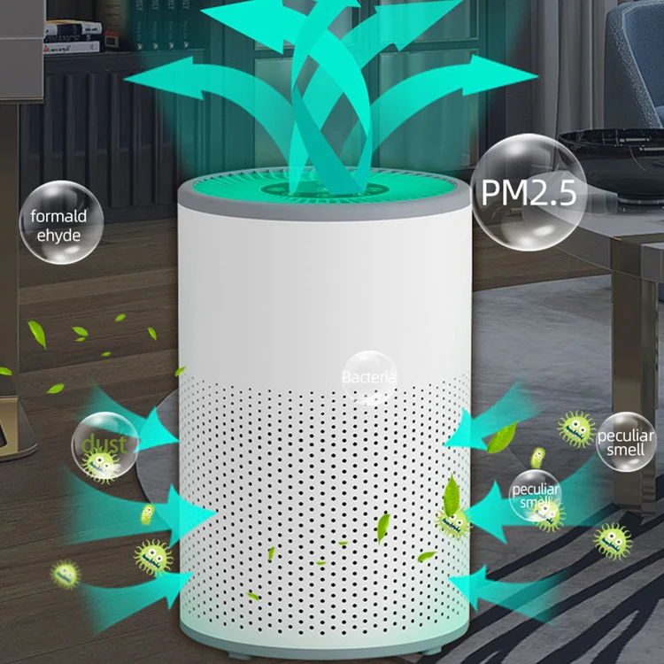 Custom Logo Intelligent Air Purifier Household Room Filter Portable Air Purifier