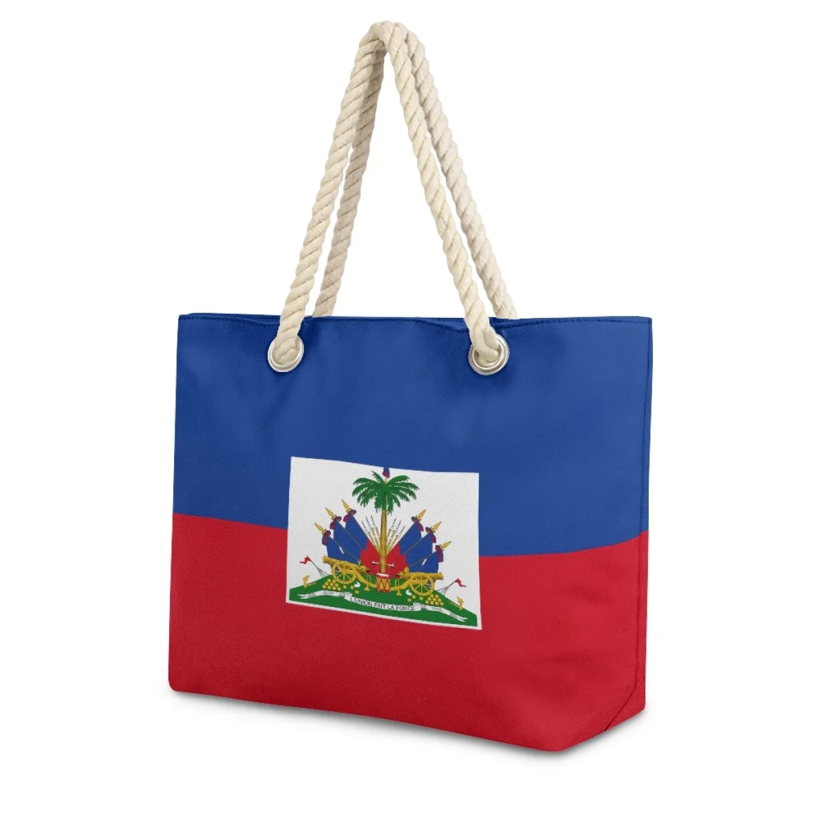 New Product 2024 Hemp Rope Tote Bag Haitian Style Custom Eco Environmentally Reused Fashion Shopper