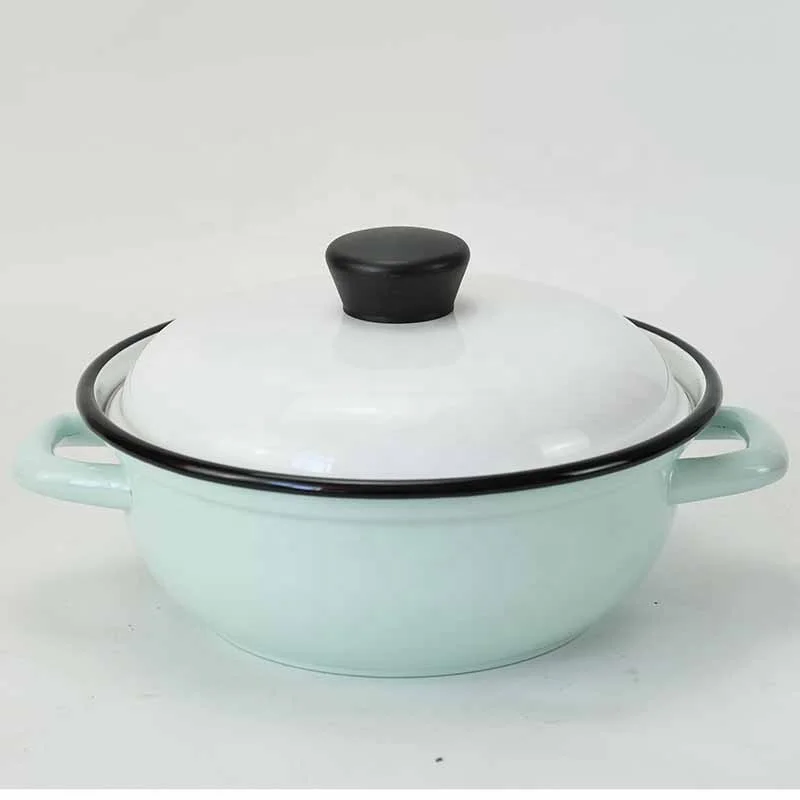 green enamel pot set cookware kettle bucket